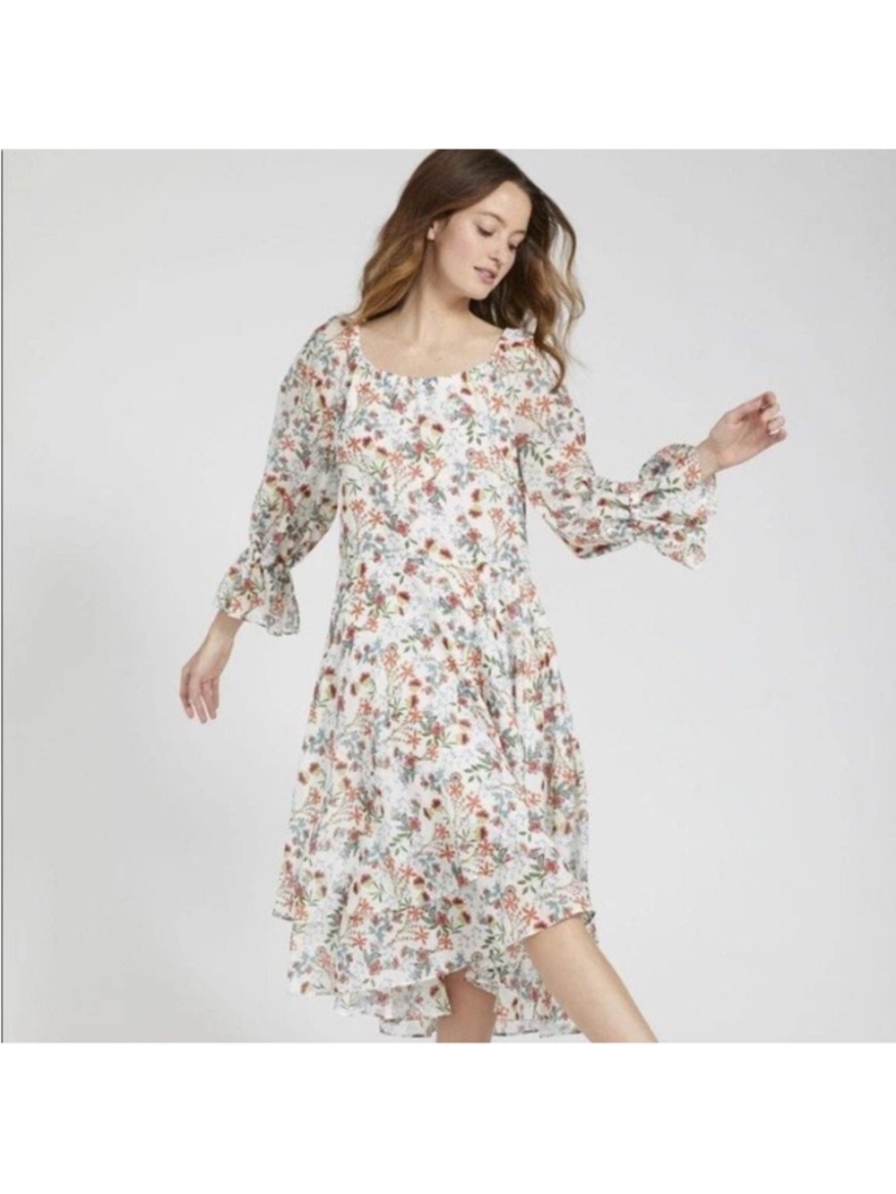 Alice + Olivia Miora High Low Midi Dress